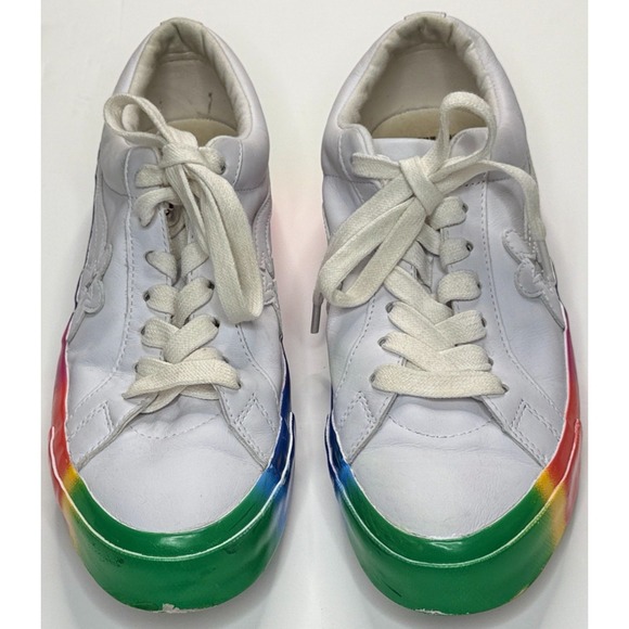 Converse Golf le Fleur Rainbow Low Top Sneakers Size Men 10 - Women 12 - Picture 6 of 13